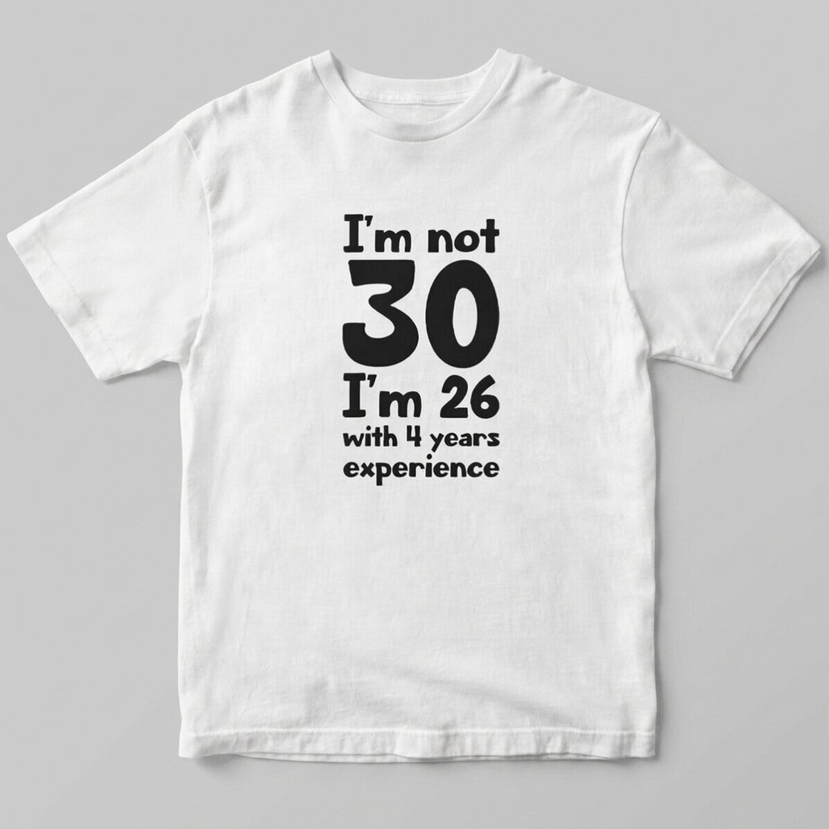 T-shirt en coton personnalisé avec inscription - Birthday