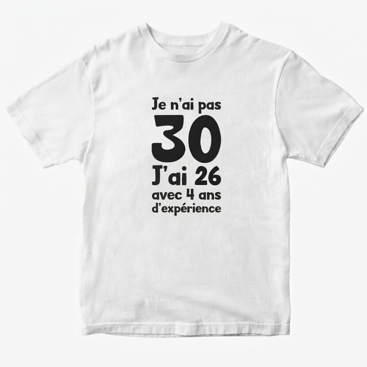 T-shirt en coton personnalisé avec inscription - Birthday