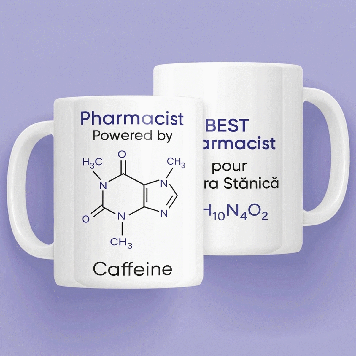 Tasse personnalisée avec inscription - Pharmacien