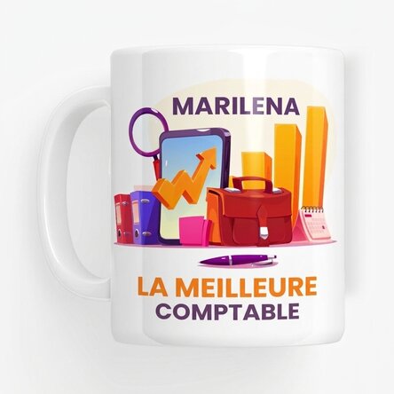 Tasse personnalisée avec inscription - Comptable