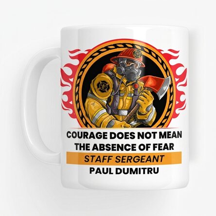 Tasse personnalisée avec inscription - Pompier