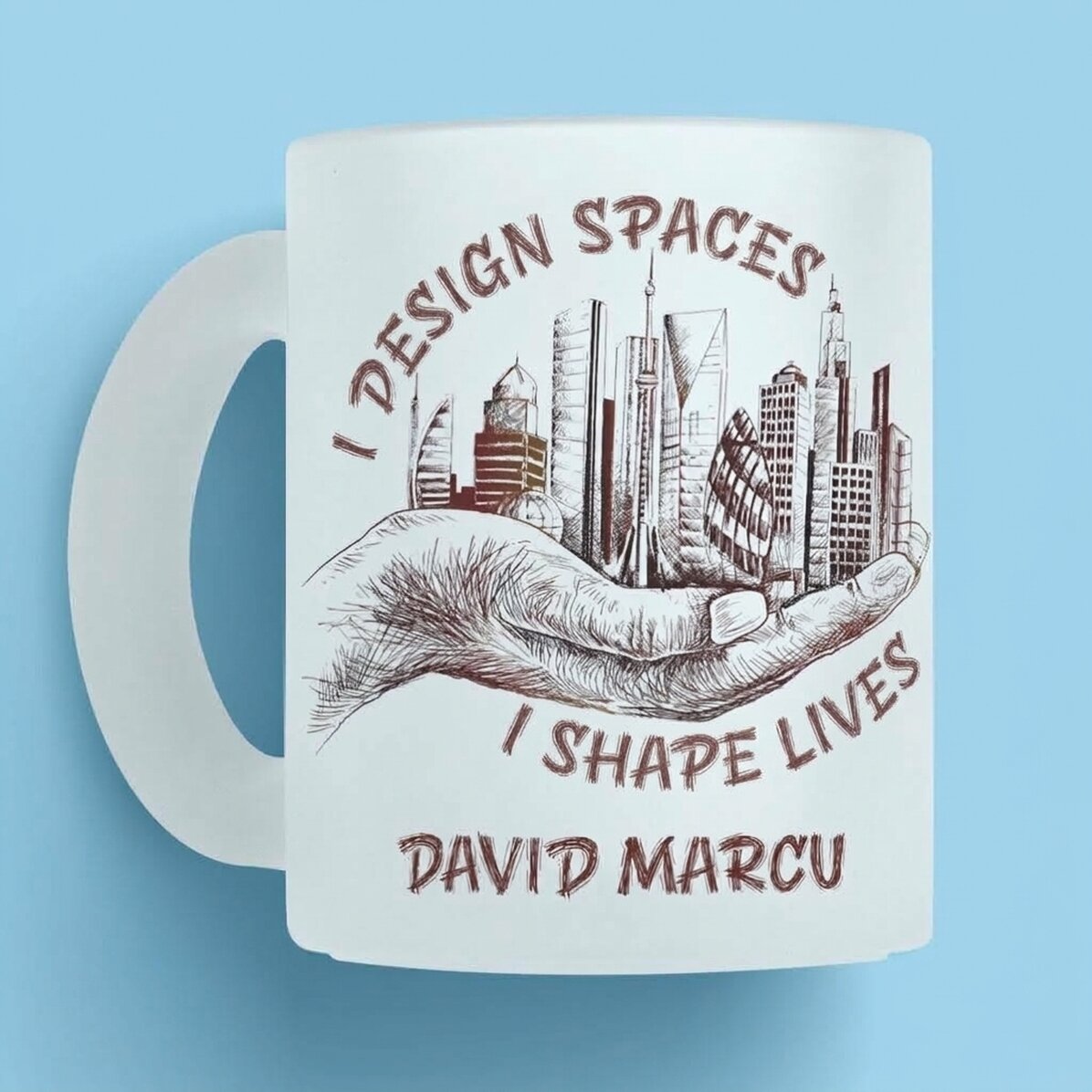 Tasse personnalisée avec texte - Architecte