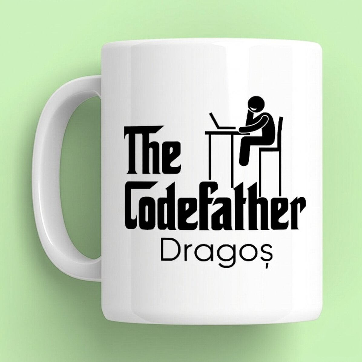 Tasse personnalisée avec un prénom - The codefather