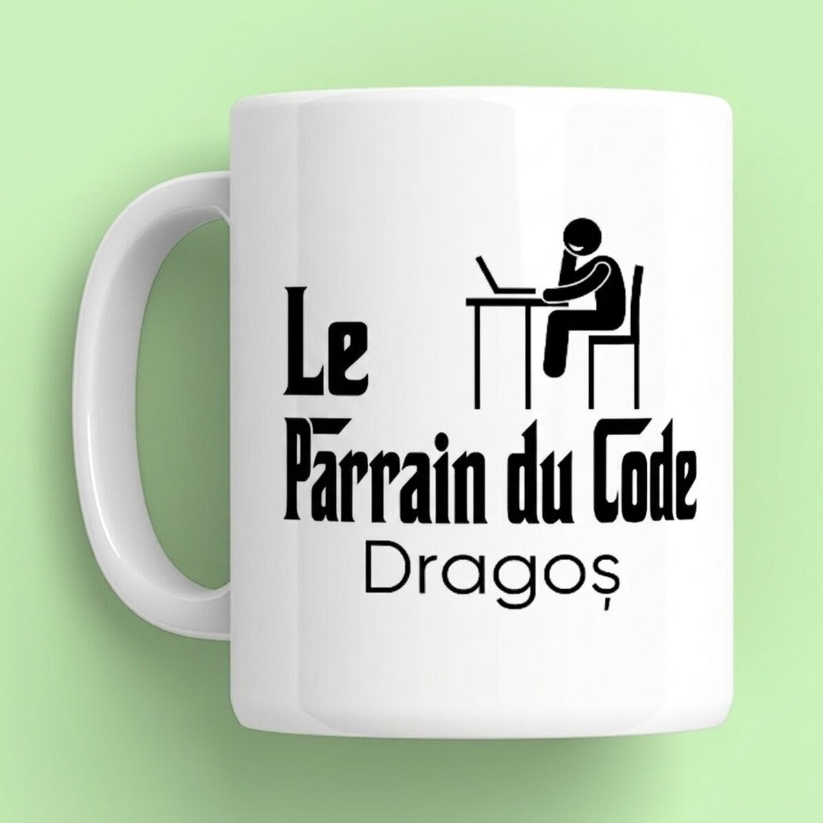 Tasse personnalisée avec un prénom - The codefather