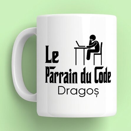 Tasse personnalisée avec un prénom - The codefather