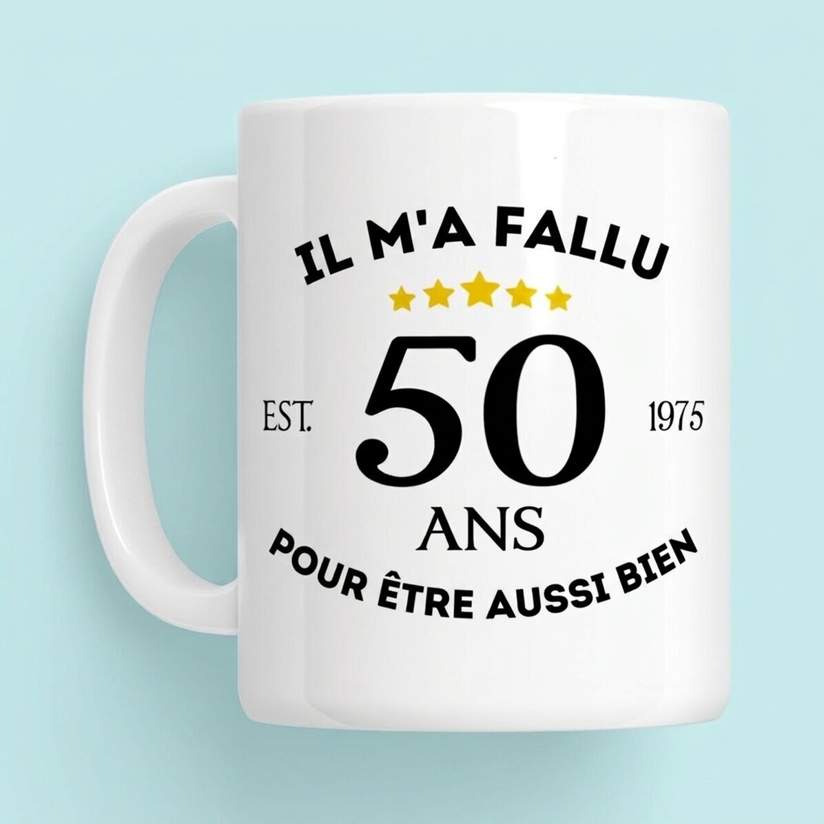 Tasse personnalisée avec inscription - « J