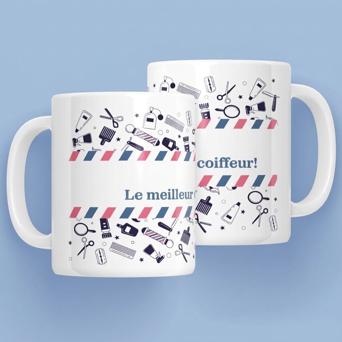 Tasse personnalisée avec inscription - Coiffeur