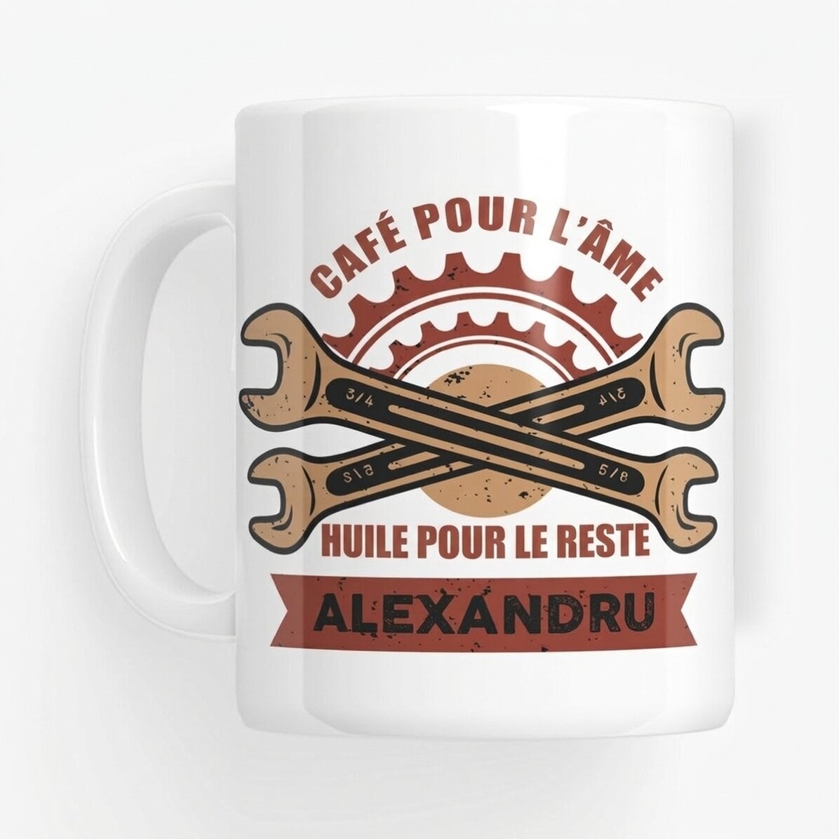 Tasse personnalisée avec inscription pour les mécaniciens - Clés fixes