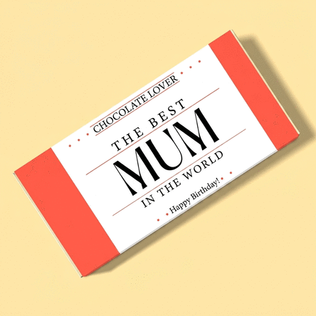 Chocolat personnalisé avec un message