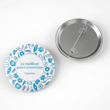 Badge personnalisé avec message - Médecin