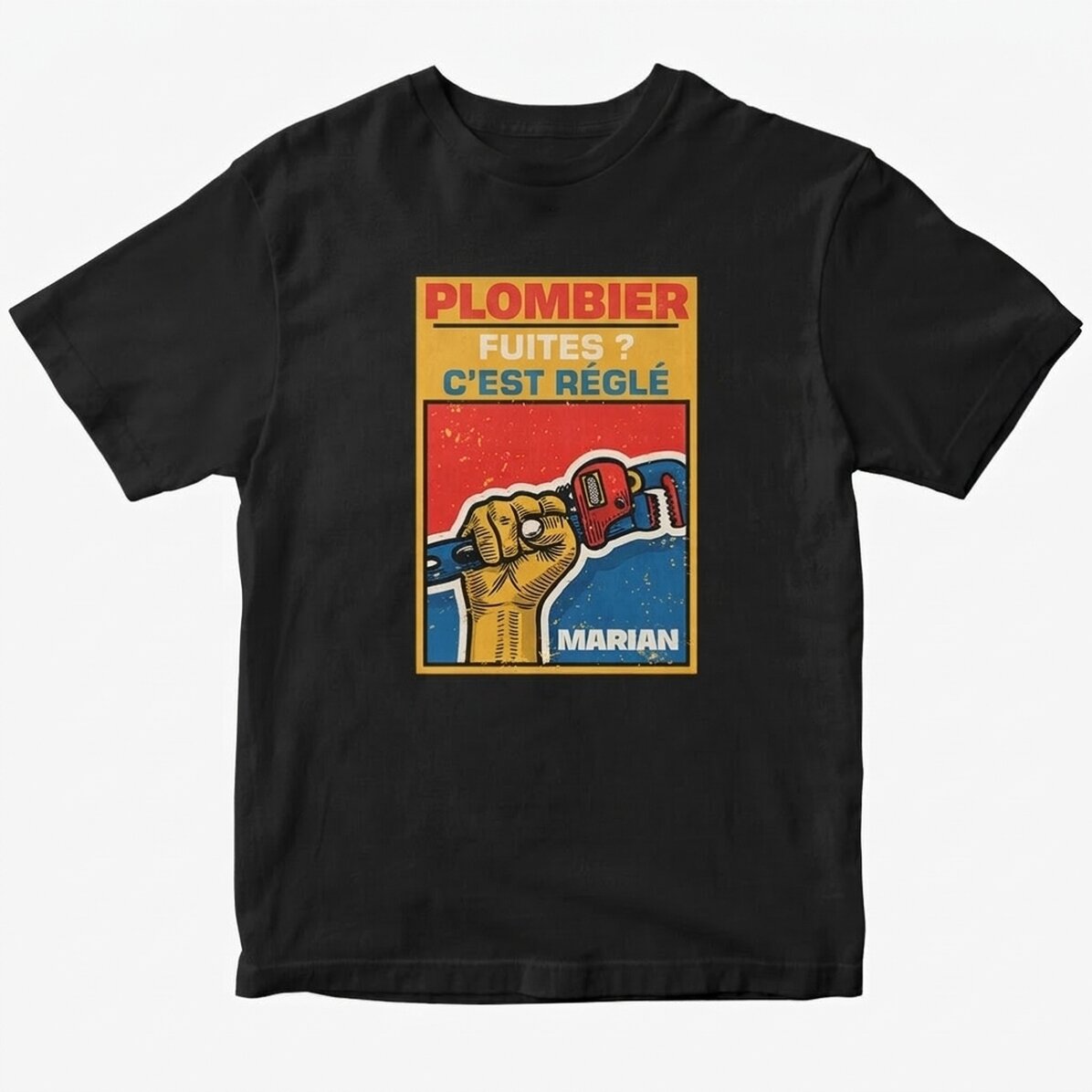 T-shirt en coton personnalisé avec un texte - Clé Stillson