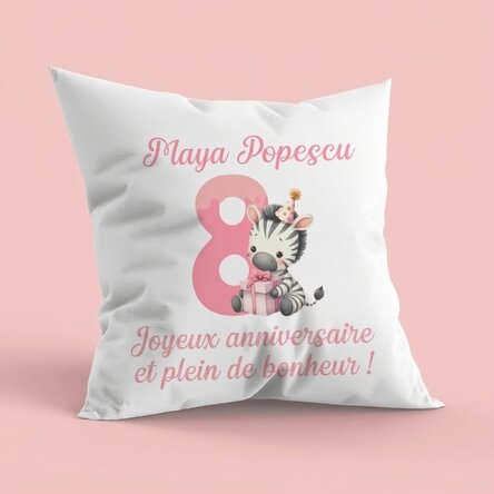 Oreiller personnalisé avec inscription pour enfants - Anniversaire