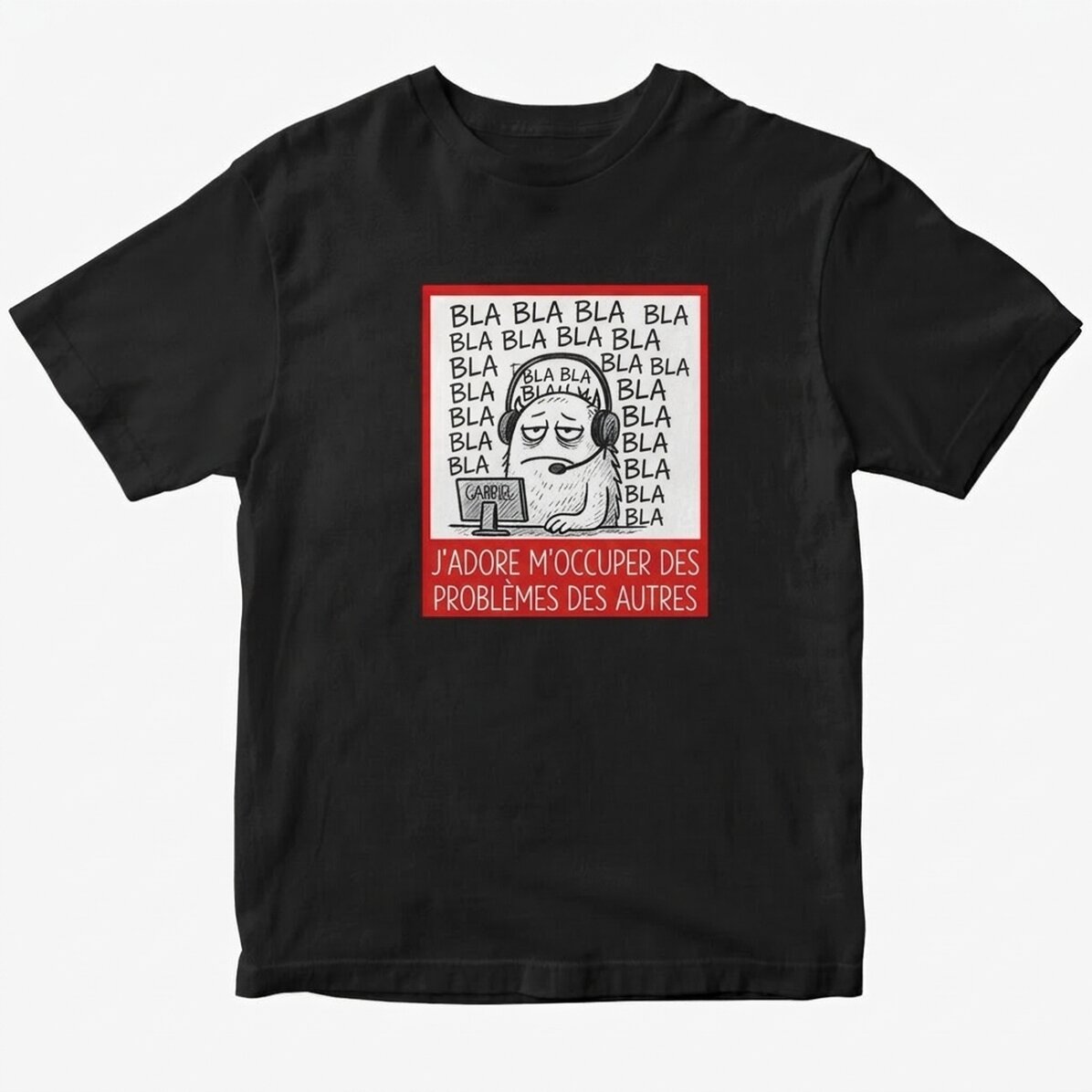 T-shirt en coton personnalisé avec un texte - Centre d