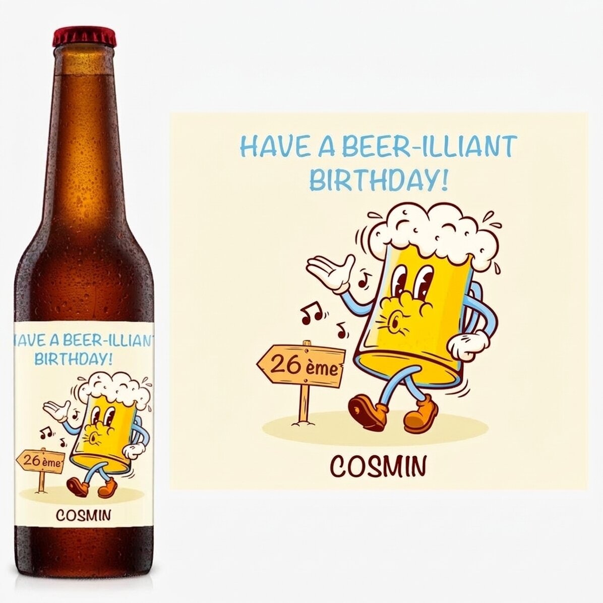 Bière personnalisée avec un texte - Beer-illiant