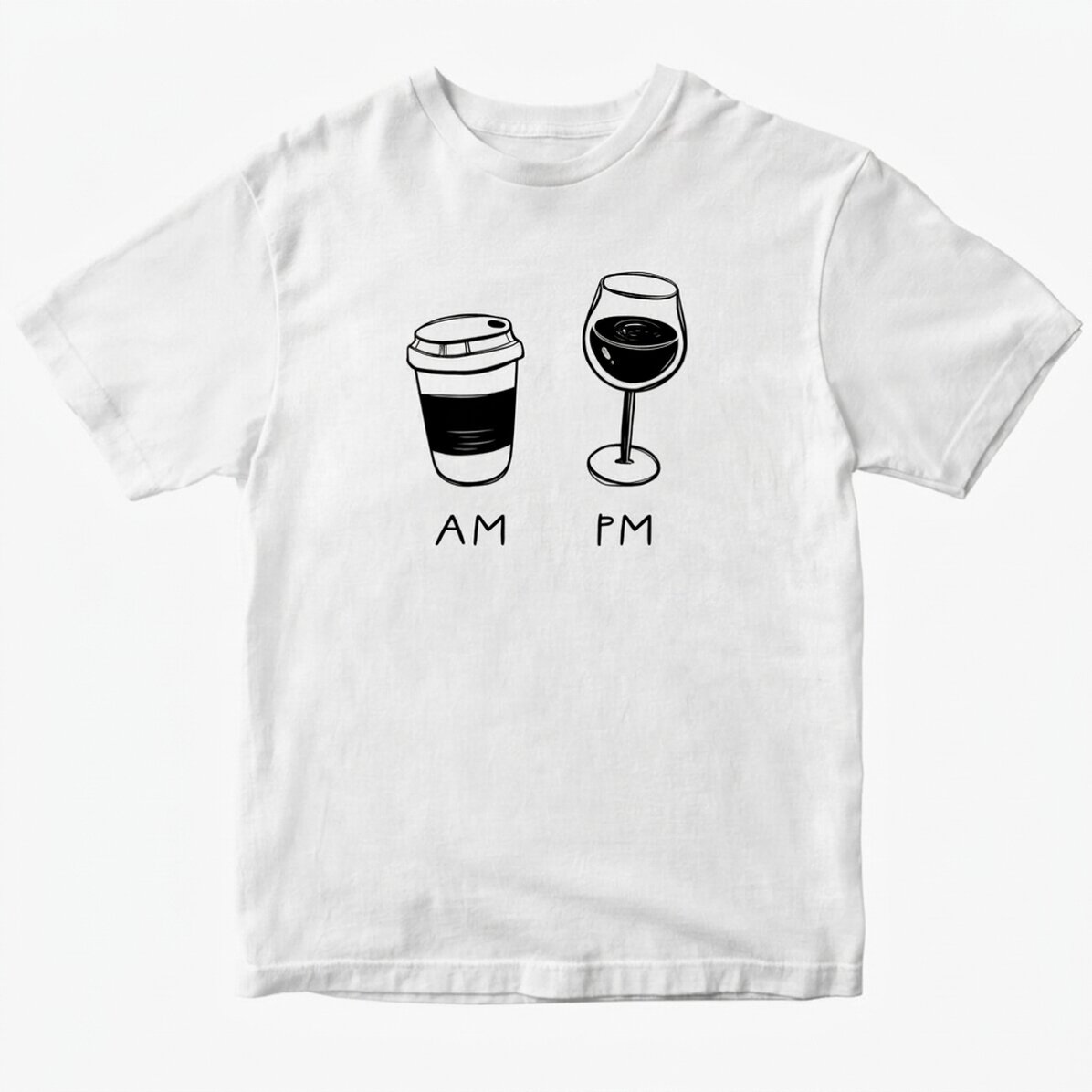 T-shirt en coton personnalisé - AM/PM