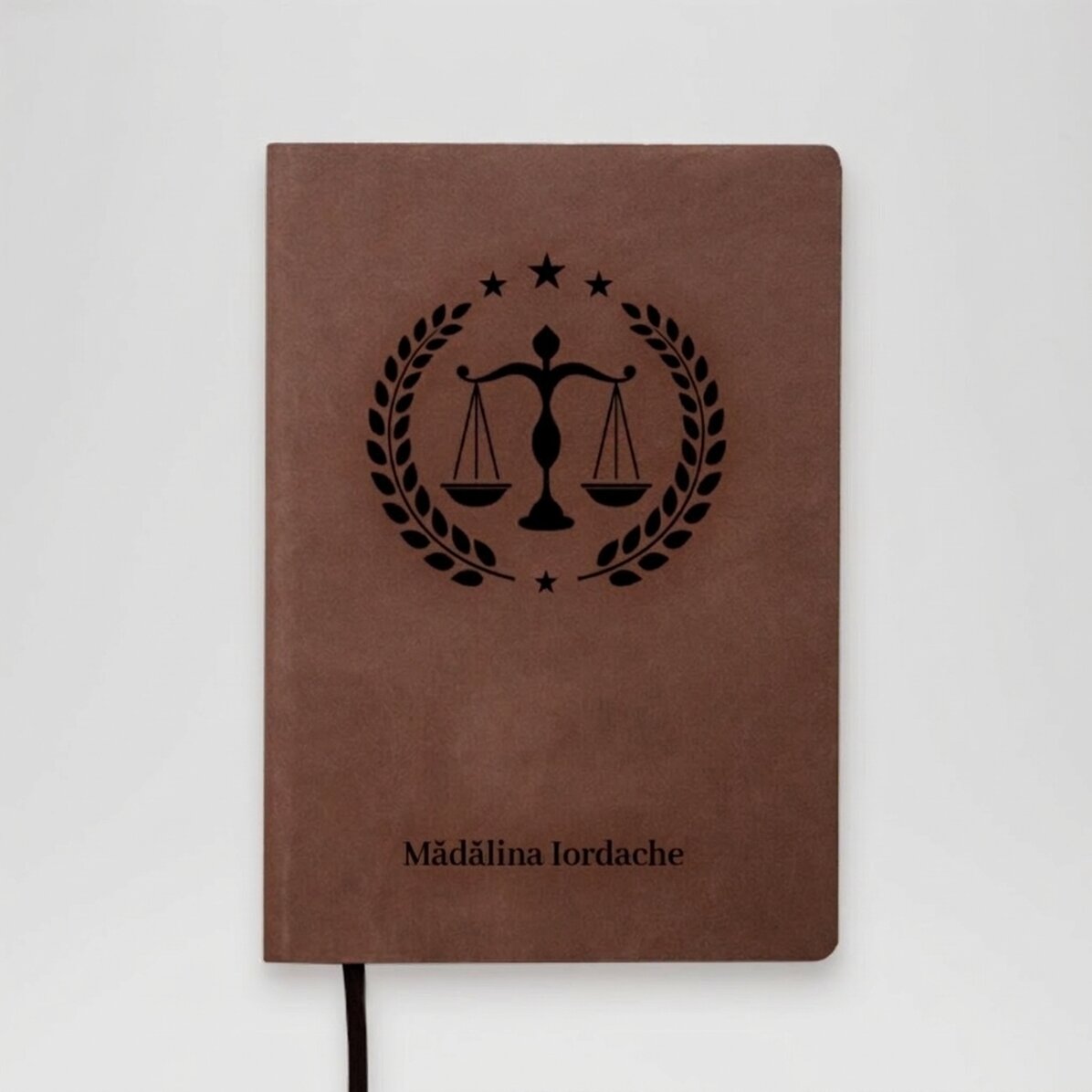 Agenda en cuir personnalisé avec inscription - Avocat