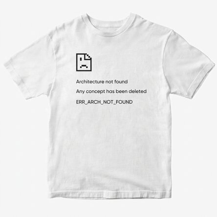 T-shirt en coton personnalisé avec un texte - Not Found