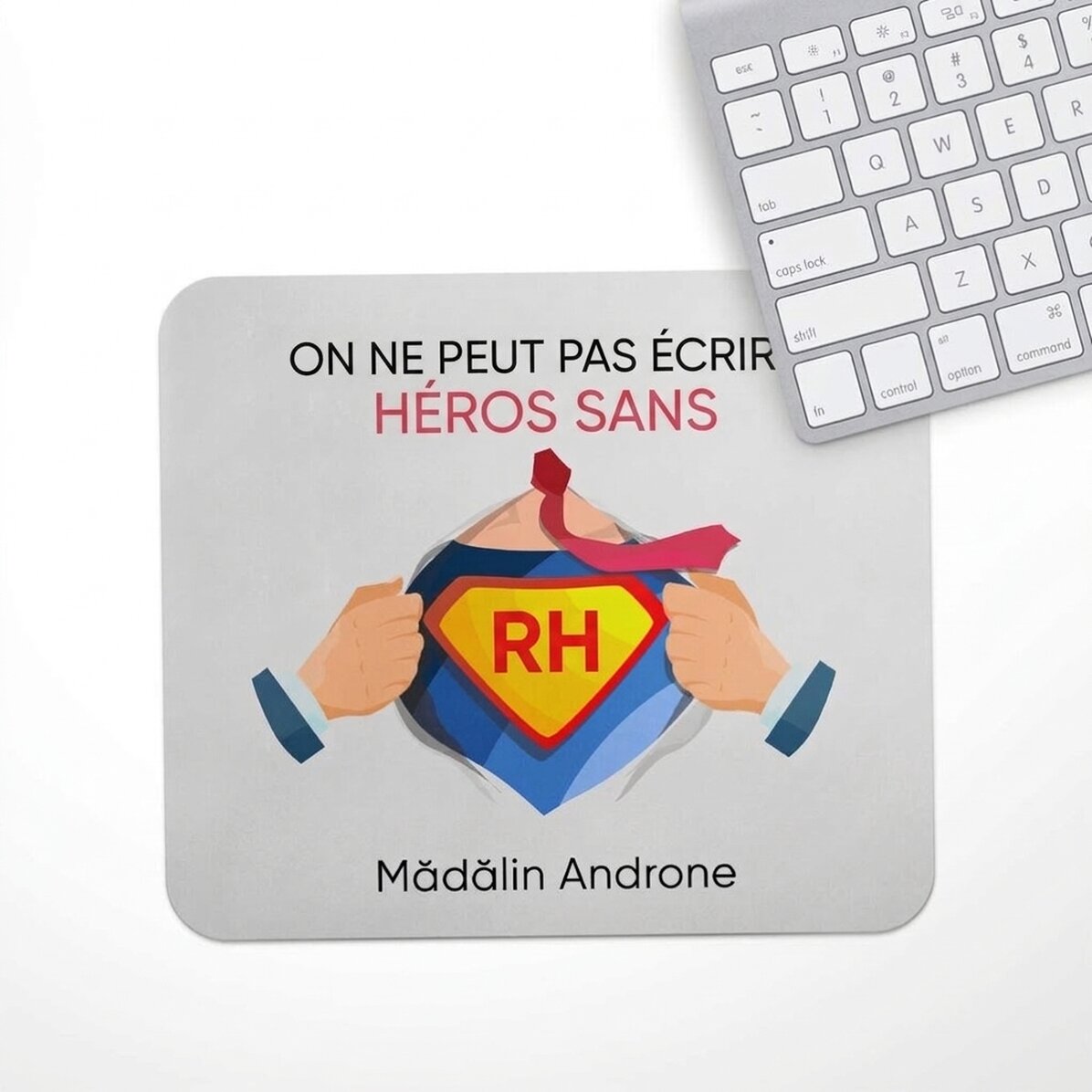 Tapis de souris personnalisé avec message - RH
