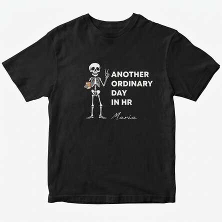 T-shirt en coton personnalisé avec l'inscription « Just another day »