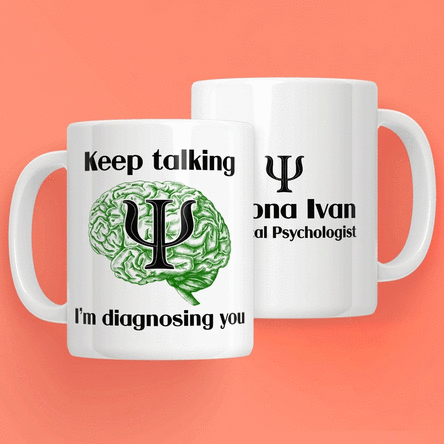 Tasse personnalisée avec un texte pour les psychologues - Psyche