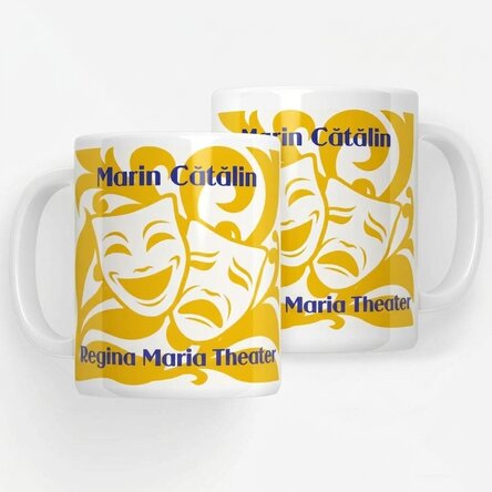 Tasse personnalisée avec un texte pour les acteurs - Acting Masks