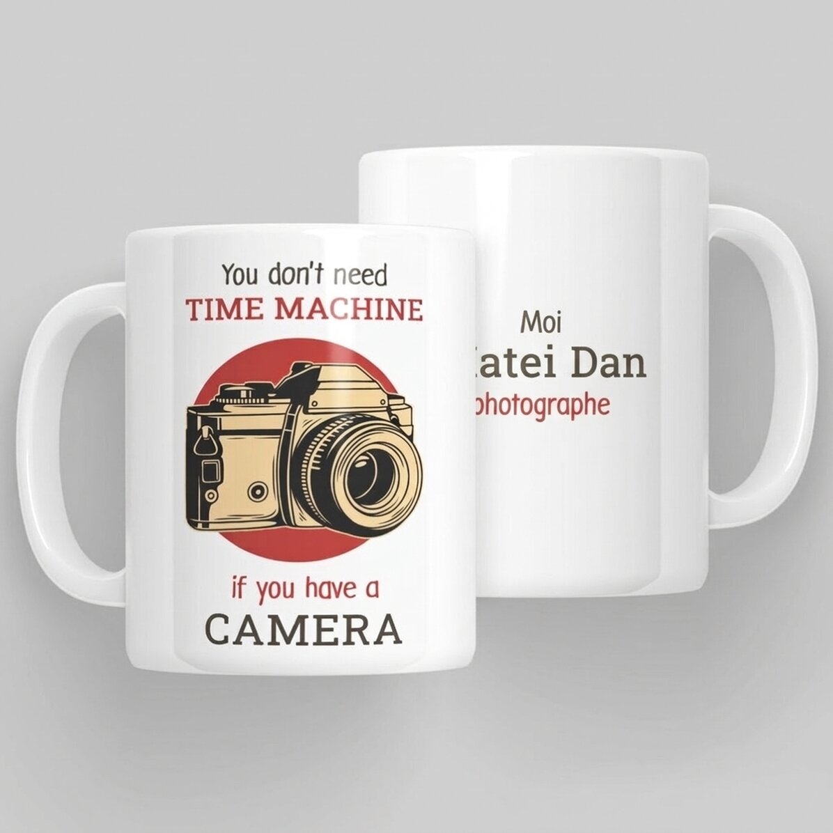 Tasse personnalisée avec un texte - Photographe