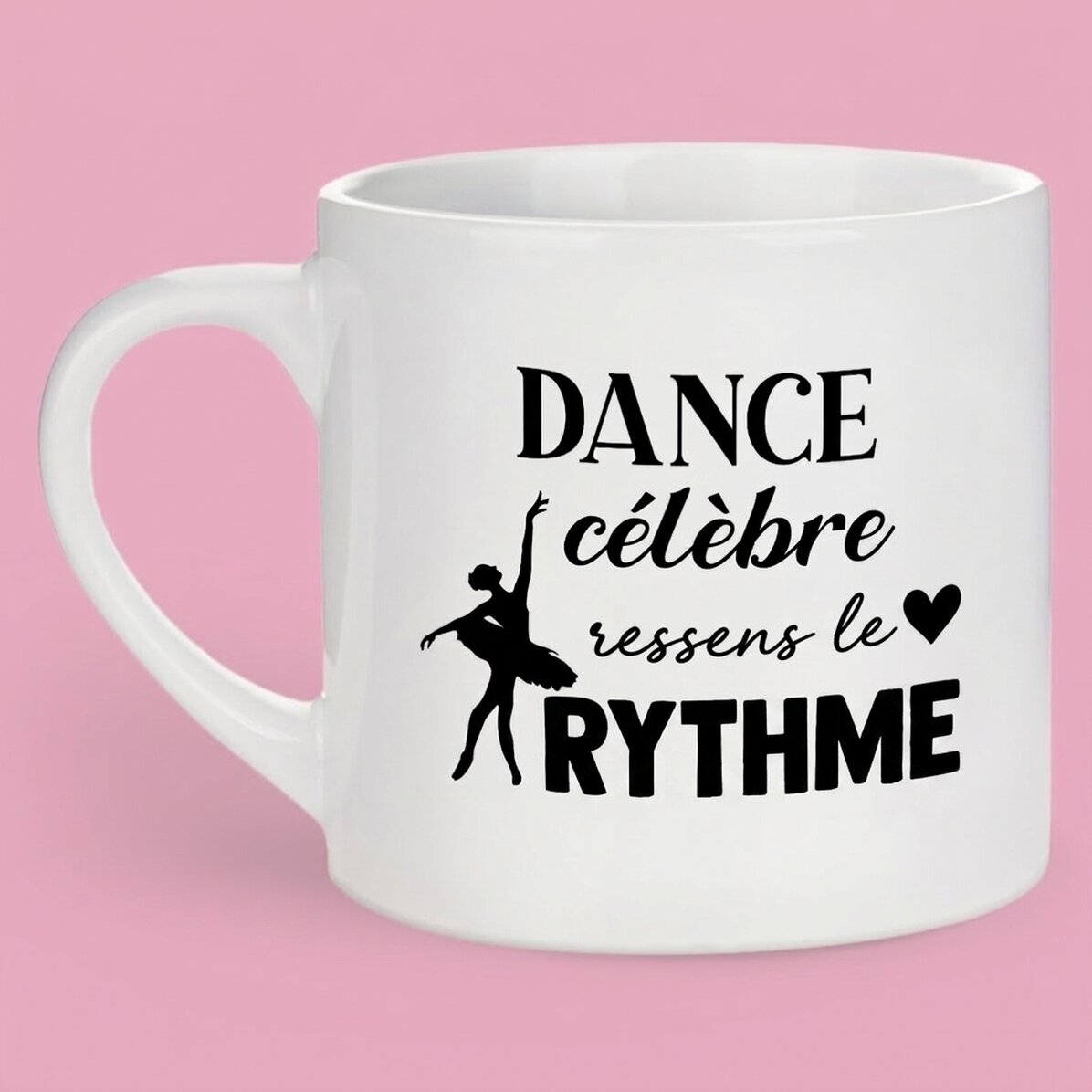Tasse à espresso personnalisée avec inscription - Danseuse