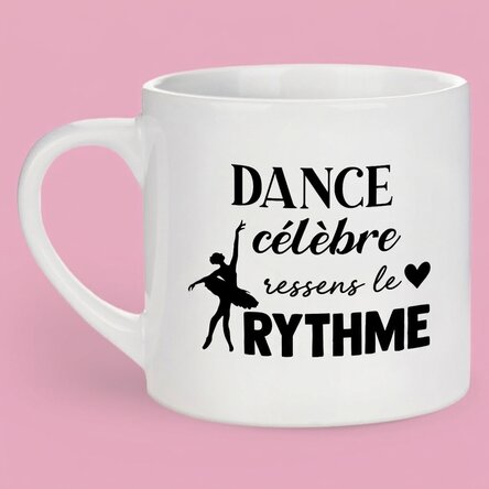 Tasse à espresso personnalisée avec inscription - Danseuse