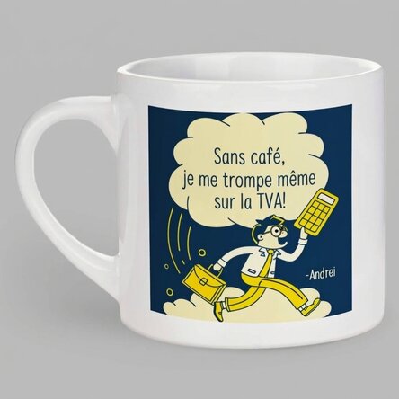Tasse à espresso personnalisée avec inscription - Comptable