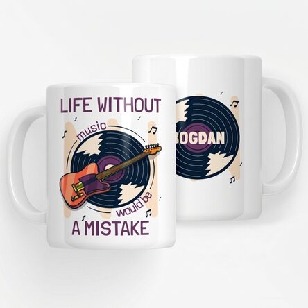 Tasse personnalisée avec inscription - Musique