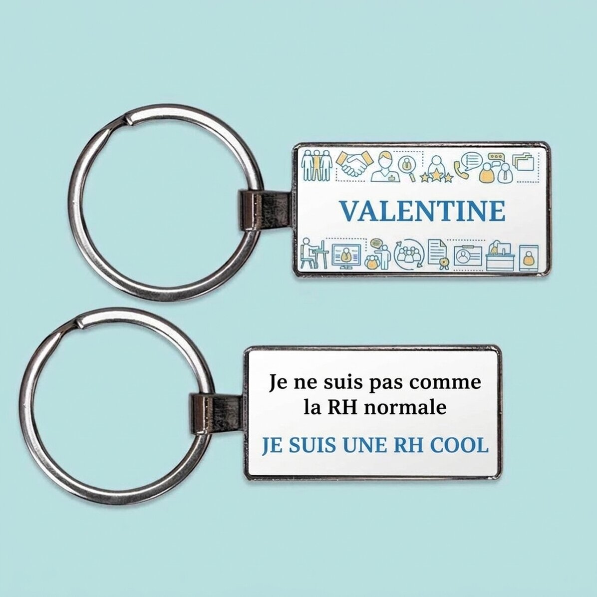 Porte-clés personnalisé avec inscription - HR