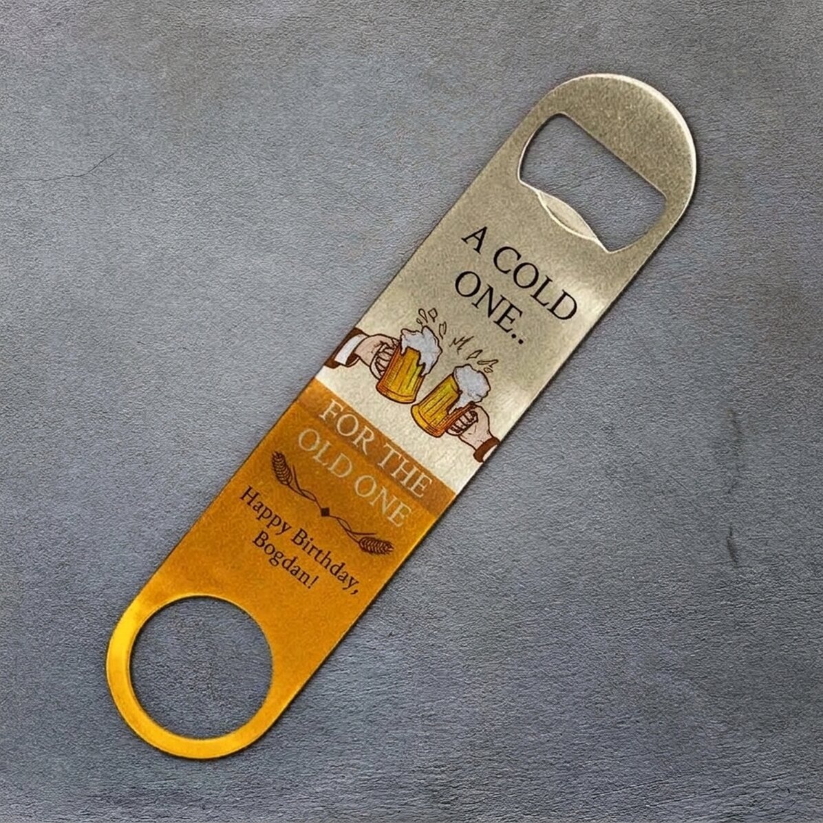 Ouvre-bouteille personnalisé avec inscription - Cheers !
