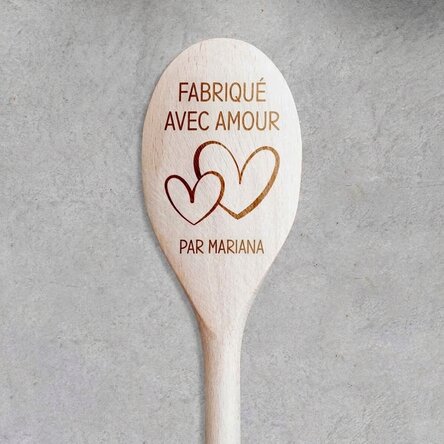 Cuillère en bois personnalisée - Love