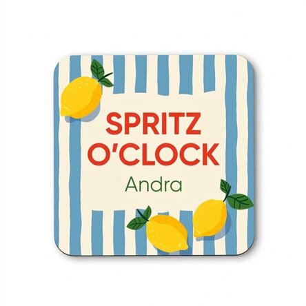 Porte-verre personnalisé avec inscription - Spritz O’Clock