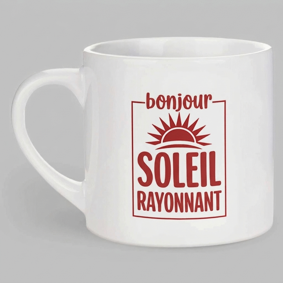 Tasse à espresso personnalisée avec inscription - Sunshine