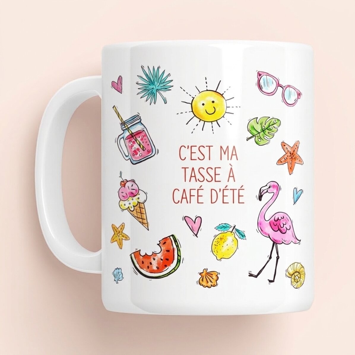 Tasse personnalisée avec texte - Tasse « Summer »
