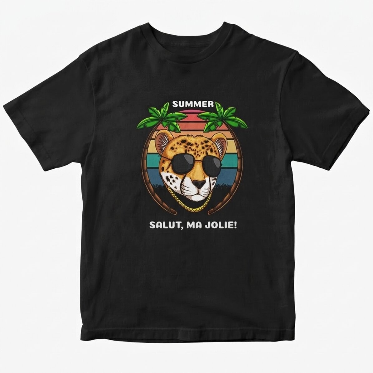 T-shirt en coton personnalisé avec un texte - Jaguar style