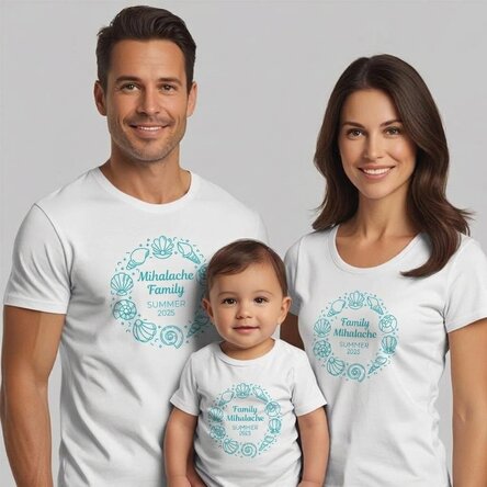 Customised cotton T-shirt for children/adults - Seaside Holiday