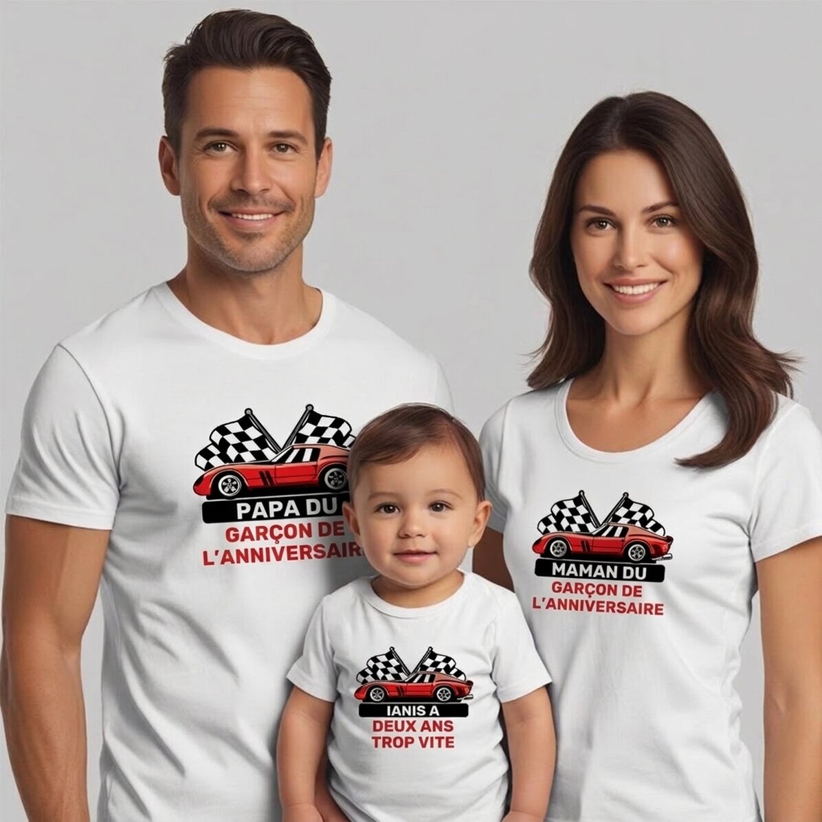 T-shirt en coton personnalisé pour enfants/adultes - Anniversaire