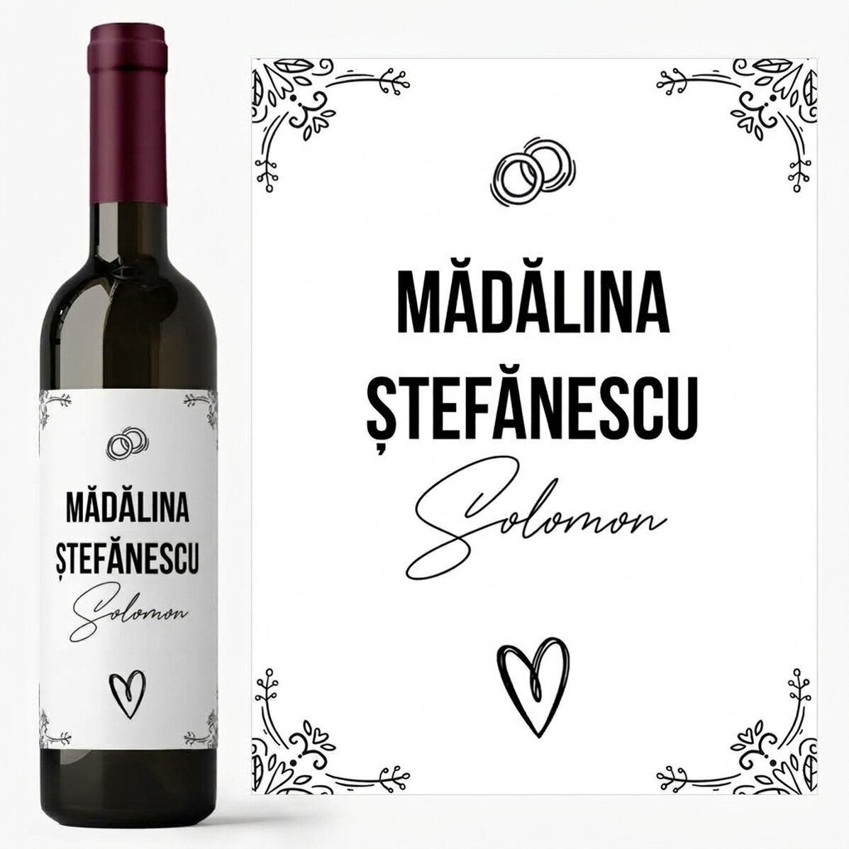 Vin personnalisé avec un prénom - Wedding Name