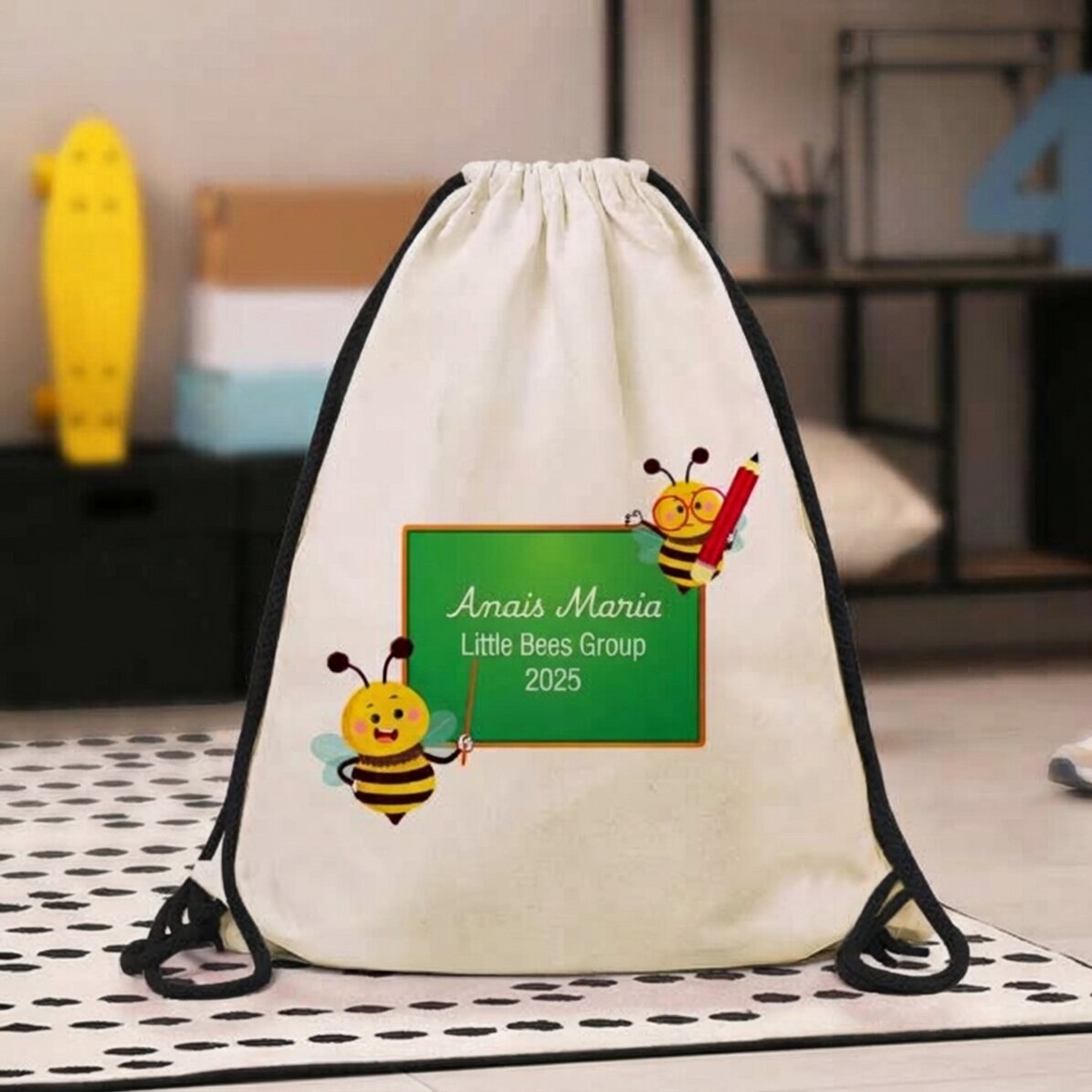 Sac à dos personnalisé avec inscription - Premier jour à la maternelle