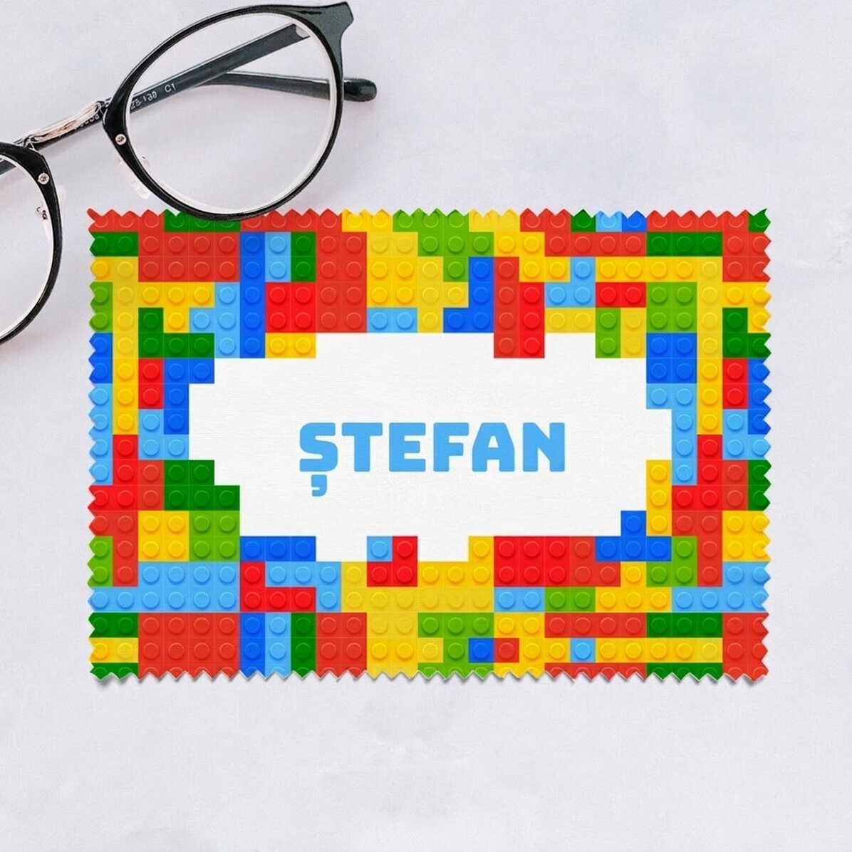 Chiffon personnalisé pour nettoyer les écrans et les lunettes - Lego