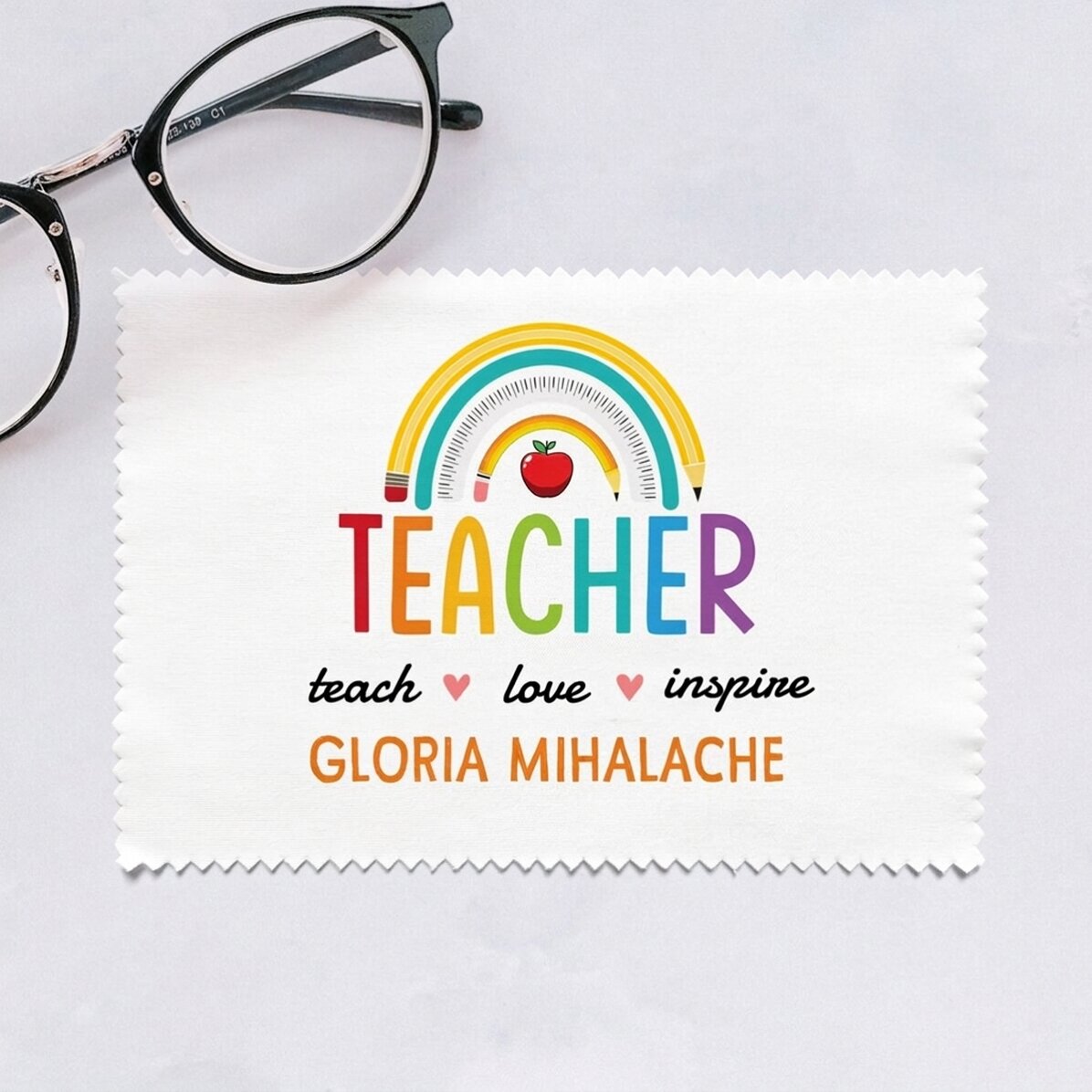 Chiffon personnalisé pour nettoyer les écrans et les lunettes - Teacher