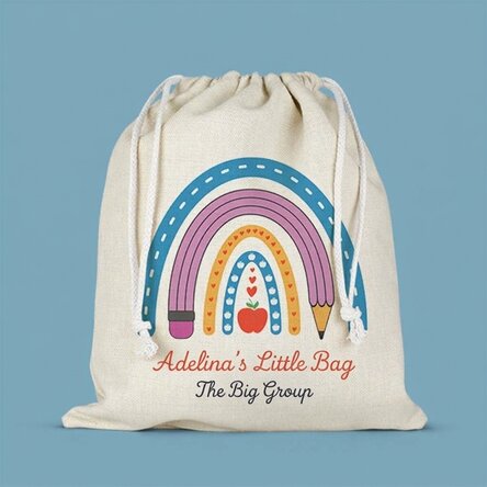 Sac de crèche personnalisé avec un texte - Cute