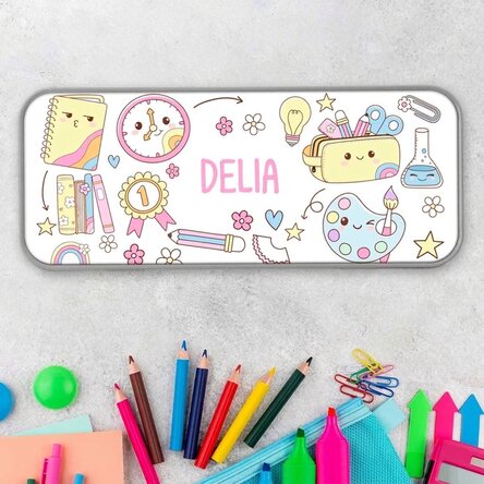 Trousse personnalisée avec inscription - École