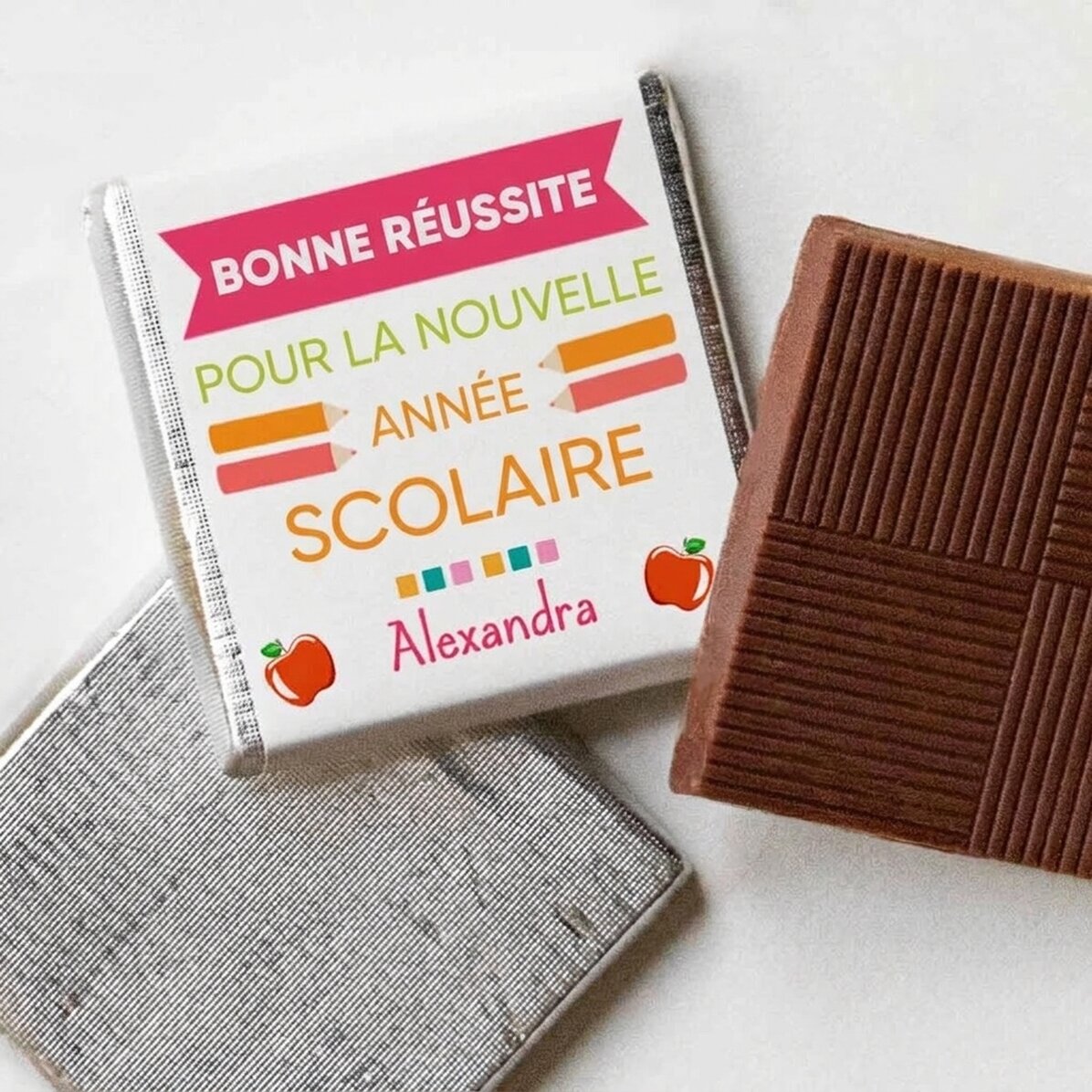 Mini-chocolat personnalisé avec inscription - « Succès »