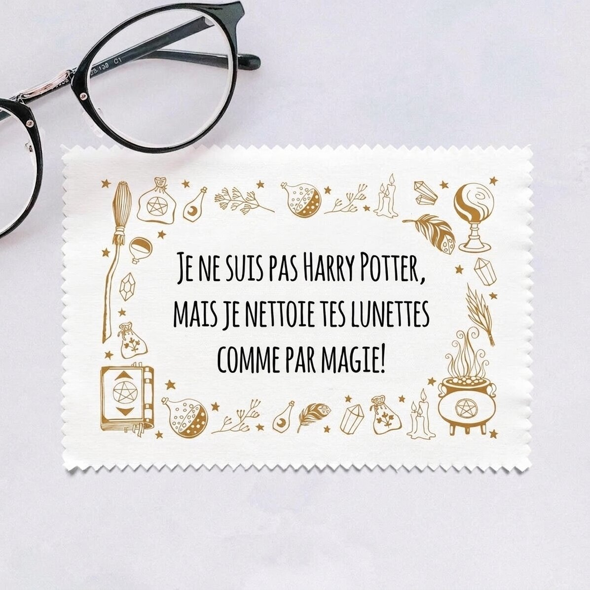 Chiffon personnalisé pour nettoyer les écrans et les lunettes - Magie