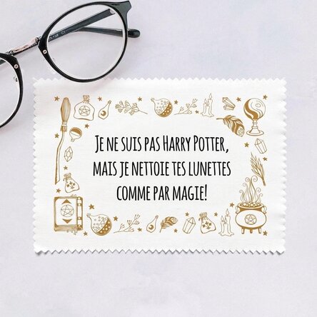 Chiffon personnalisé pour nettoyer les écrans et les lunettes - Magie