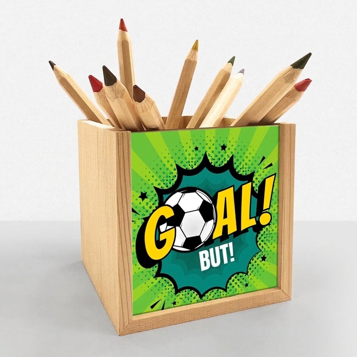 Porte-crayons personnalisé avec inscription - Football