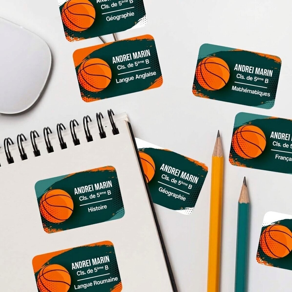 Lot de 8 autocollants personnalisés pour l